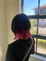 ニュイ 高槻 阪急茨木店(nui)&nbsp;黒髪ボブルフネビージュ小顔ワンレンスペインカール