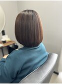髪質改善カラー　白髪ぼかし