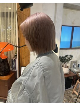 フルール(hair place Fleur) ミルクティーベージュ×ボブ