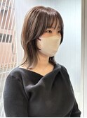 透明感アッシュブラウン