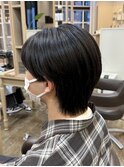 ハンサムショート/スパイキーショート/ブルーブラック/杉田花乃