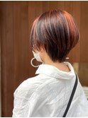 ◎マンダリンオレンジ×ショートボブ