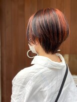 ケースプラスグリーン(CASE+GREEN) ◎マンダリンオレンジ×ショートボブ