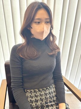 リンクス 東戸塚店(LINKS) 韓国っぽくびれロング×ピンクベージュ