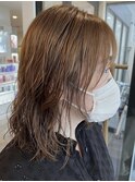 Milk tea Beige × Natural Wave