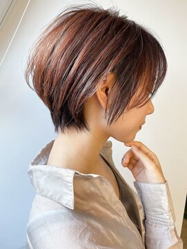 エスヘアー 名古屋 金山(es hair) 20代30代40代前下がりストレート小顔補正立体カット