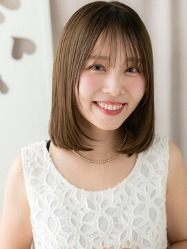 カバーヘア ブリス 川口(COVER HAIR bliss) シースルーバング美髪ワンカール艶感ストレートY川口20代30代