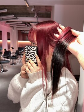 ダズリングディア(Dazzling Deer) レッド／デザインカラー／ロング