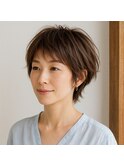 大人のナチュラルショートレイヤー 20代 30代 40代 50代 60代