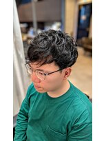 オモテサンドウ バーバー(OMOTESANDO BARBER)&nbsp;ナチュラルパーマツーブロック