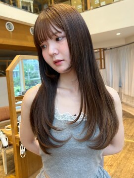 バイオレット 表参道店(Violet) 似合わせレイヤーカット前髪カットココアブラウンIB-67