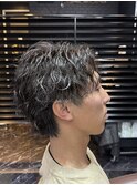 波巻きパーマ