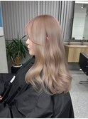 ダークパープルナチュラルショート夏のヘアアレンジ原宿
