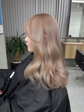 ペレ 原宿(PELE) ダークパープルナチュラルショート夏のヘアアレンジ原宿