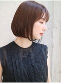 【DaVin中目黒】大人可愛い内巻きボブ　ココアブラウン
