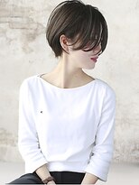 ヘアーアンジェ 南矢野目店(Hair ange)&nbsp;【イルミナカラー×髪質改善TR】耳かけショートスタイル