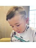 デュード(Dude)&nbsp;ツーブロックショート/ダークアッシュ/アッシュグレイ/キッズ