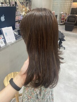 エル 横浜(eL) 白髪ぼかしハイライト×ベージュカラー