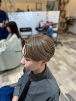 リッカヘアー(Ricca hair)&nbsp;メンズカジュアル20代30代ブラウンアッシュショートマッシュ