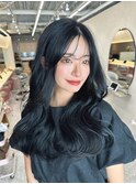 大流行中ブルーブラック×韓国ヘア☆
