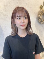 ディーヴァヘアーエズ(DIVA hair Eze)&nbsp;【kotone】ピンクブラウン×ホワイトベージュ