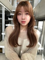 ローウェ 二子玉川(Louwe)&nbsp;ボブ/大人かわいい/フェザーバング/透け感グレージュ