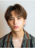 韓国ヘアカルマパーマコンマバングセンターパートワックスなし
