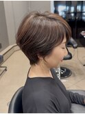 30代40代50代小顔似合わせカットくびレイヤーエモージュ大人可愛