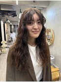 パーマスタイル　ウェーブ　