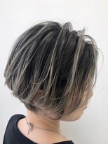 シエラ 心斎橋(CIERA.)&nbsp;アッシュグレーボブ ヘアアレンジプードルパーマロングヘア