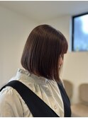 ストレート（縮毛矯正）×ボブスタイル