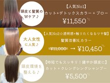 人気メニュー♪豊富なメニューあり、あなたの悩みを解決！