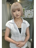 レコ 渋谷(LECO)&nbsp;ホワイトミルクブロンドレイヤーボブ