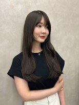 ボヌール 川西(Bonheur)&nbsp;竹村指名透明感カラー×顔まわりカット/川西能勢口