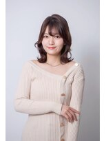 ルフュージュ バイ プロデュース 相模大野店(Refuge by Produce)&nbsp;外ハネミディアム/ココアブラウン/バタフライカット