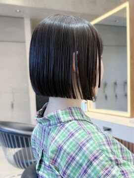 ロンド ロワール 門前仲町(Lond Loire) ボブショートボブ縮毛矯正ベージュグレージュ門前仲町