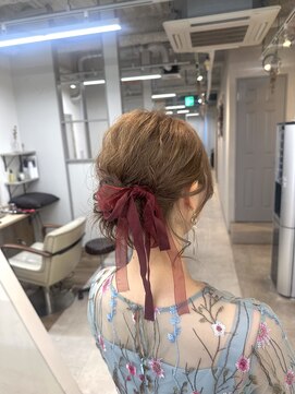 シェノン(Chainon.) ヘアセット おだんごヘア アップスタイル 博多