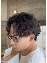 エッジ(EDGE)&nbsp;大分メンズ刈らないショートマッシュ波巻きスパイラルパーマ