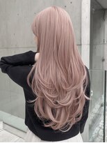 ロウル 渋谷(LOWRL)&nbsp;ピンクミルクティー/フェミニンロング/似合わせカット/渋谷