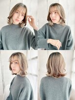 ラピス 新宿店(Lapis)&nbsp;《30代～大人透明感》白髪ぼかしハイライト＋艶カラー[新宿]