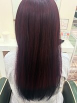 ラグゼヘアカミヤ 菊川店(luxe hair CAMIYA)&nbsp;ワインレッド×裾カラー(ブラック)