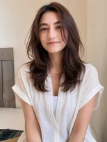 キース ヘアアンドメイク 恵比寿(kith. hair&make)&nbsp;透明感シアーブラウン/ゆるふわレイヤー/顔まわりカット