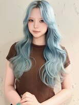 ベレーザ 渋谷(BELEZA)&nbsp;20252_アイスブルーハイトーンカラーレイヤーバタフライカット