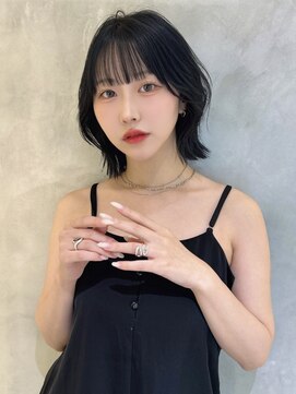 レーヴバイロンド 仙台(Reve by Lond) 髪質改善レイヤーカットハッシュカット縮毛矯正ミントブラウン