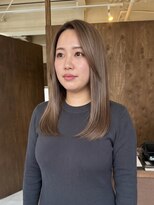 零秒女髪 千里丘店&nbsp;髪質改善で叶える上品艶カラーセミロング艶髪美髪髪質改善カラー