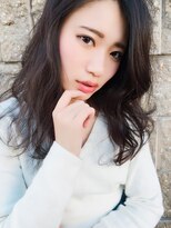 ビグディーサロン(BIGOUDI salon koshien)&nbsp;【ISAACBLANCO】かきあげバング×ナチュラルロング