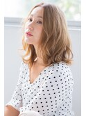 ゆる抜け感★ミディアム切りっぱなし