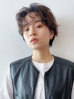 アイティーバイアルバム 八王子店(IT by ALBUM)&nbsp;パーマハンサムショート_カーキグレージュマッシュ_48151