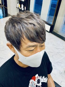 レヴィア(Revia) メンズ/グレーカラーアレンジ/ハイライト