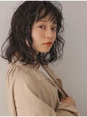 ミディアムの抜け感パーマスタイル【soi下北沢】